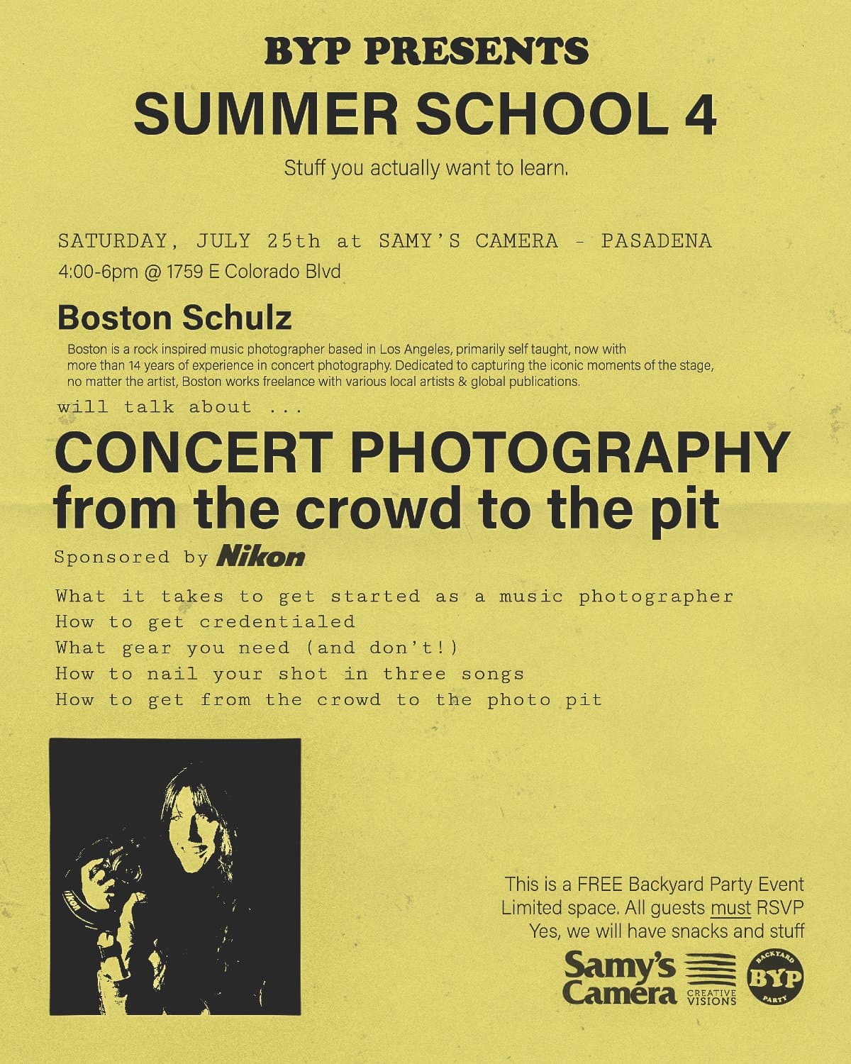 Summer School 4: Concert Photography