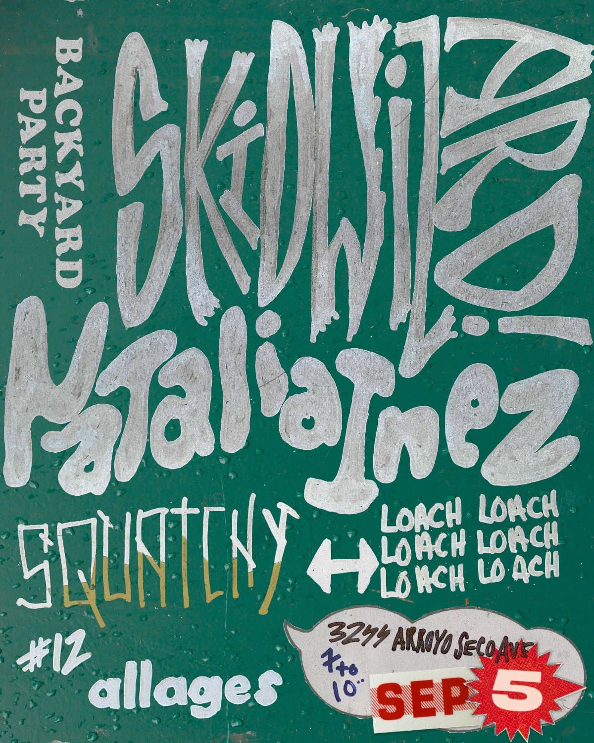 Skidwizard, Natalia Inez, Squatchy, Loach
